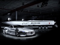 メルセデス AMG ヴィジョン・グランツーリスモ 仕様のパワーボート登場…1億5000万円 画像