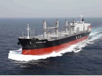 名村造船所、省燃費性能を追求した3.4万トン型ばら積運搬船「アフリカン・ラーク」引き渡し 画像