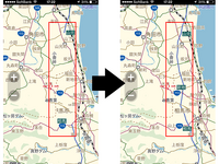 インクリメントP、MapFan＋オフライン用地図データを更新…常磐道の新規開通区間など 画像