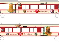 西鉄、「柳川雛祭り」にあわせラッピング電車運行…2月10日から 画像