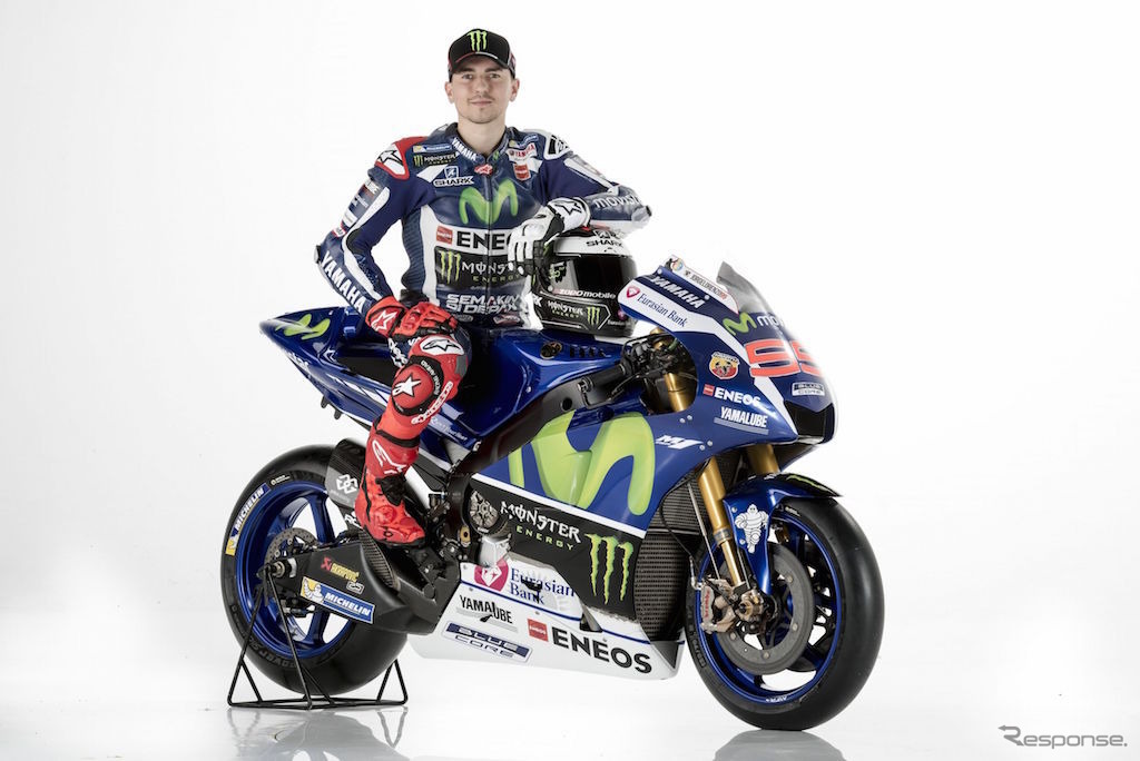 Movistar Yamaha MotoGPのホルヘ・ロレンソ選手。