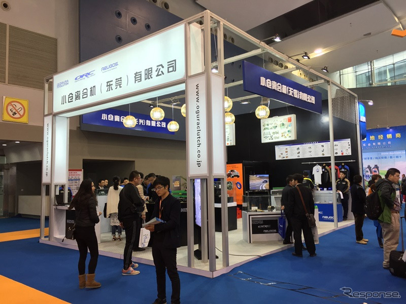 第13回広州（国際）車用空調及び冷蔵関連技術展示会、小倉離合機ブース