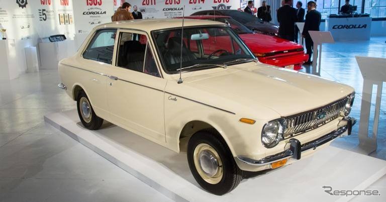 1968年に米国に最初に導入されたトヨタカローラ（ニューヨークモーターショー16）