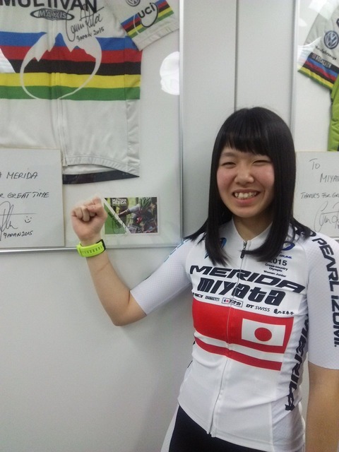 ジュニアMTB全日本チャンピオン・佐藤寿美（ミヤタ・メリダバイキングチーム）