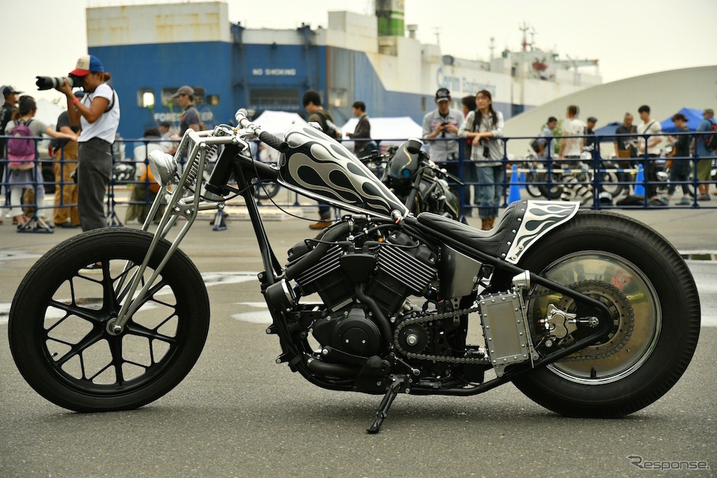 ハーレーダビッドソンもSTREET750をベースにしたカスタムモデルを展示。