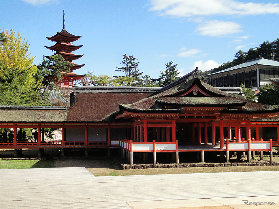 世界遺産の嚴島神社