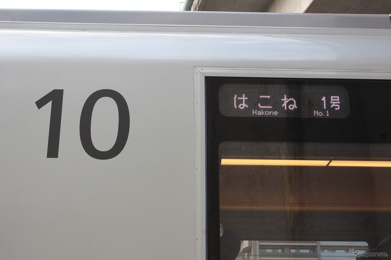 LED表示器。列車名や行先を表示する。