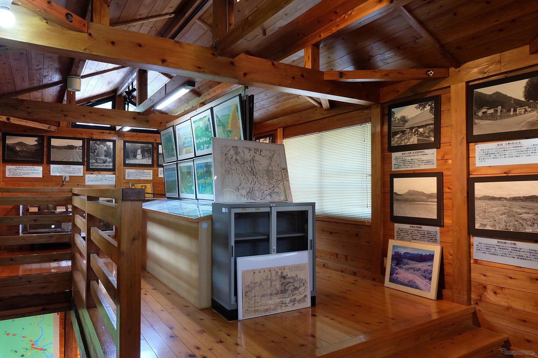 西郷隆盛宿陣資料館の内部。