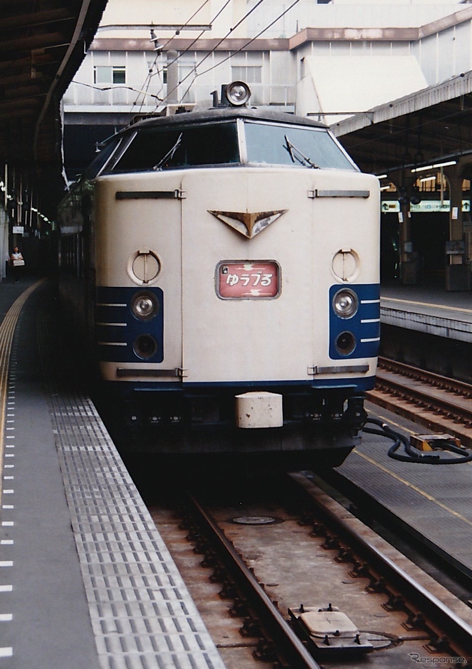 1989年8月30日、上野駅、上り「ゆうづる」