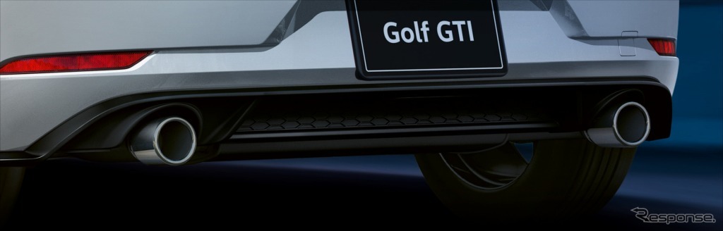 VW ゴルフGTI クロームツインエキゾーストパイプ