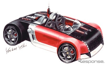 【フランクフルトショー2001出品車】スズキ『GSX-R/4』……別名、4輪のハヤブサ