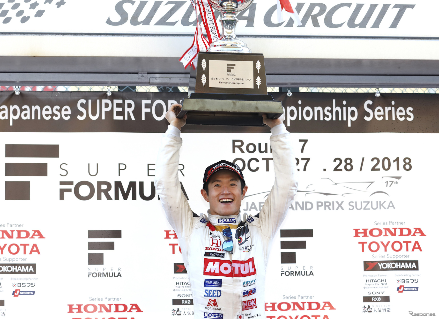 山本尚貴は今季、スーパーフォーミュラでもホンダエンジンを背に王者となった。