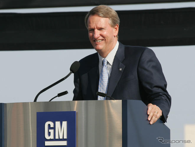 GMワゴナー会長、スズキ株式売却でコメント「よきパートナー関係を維持」