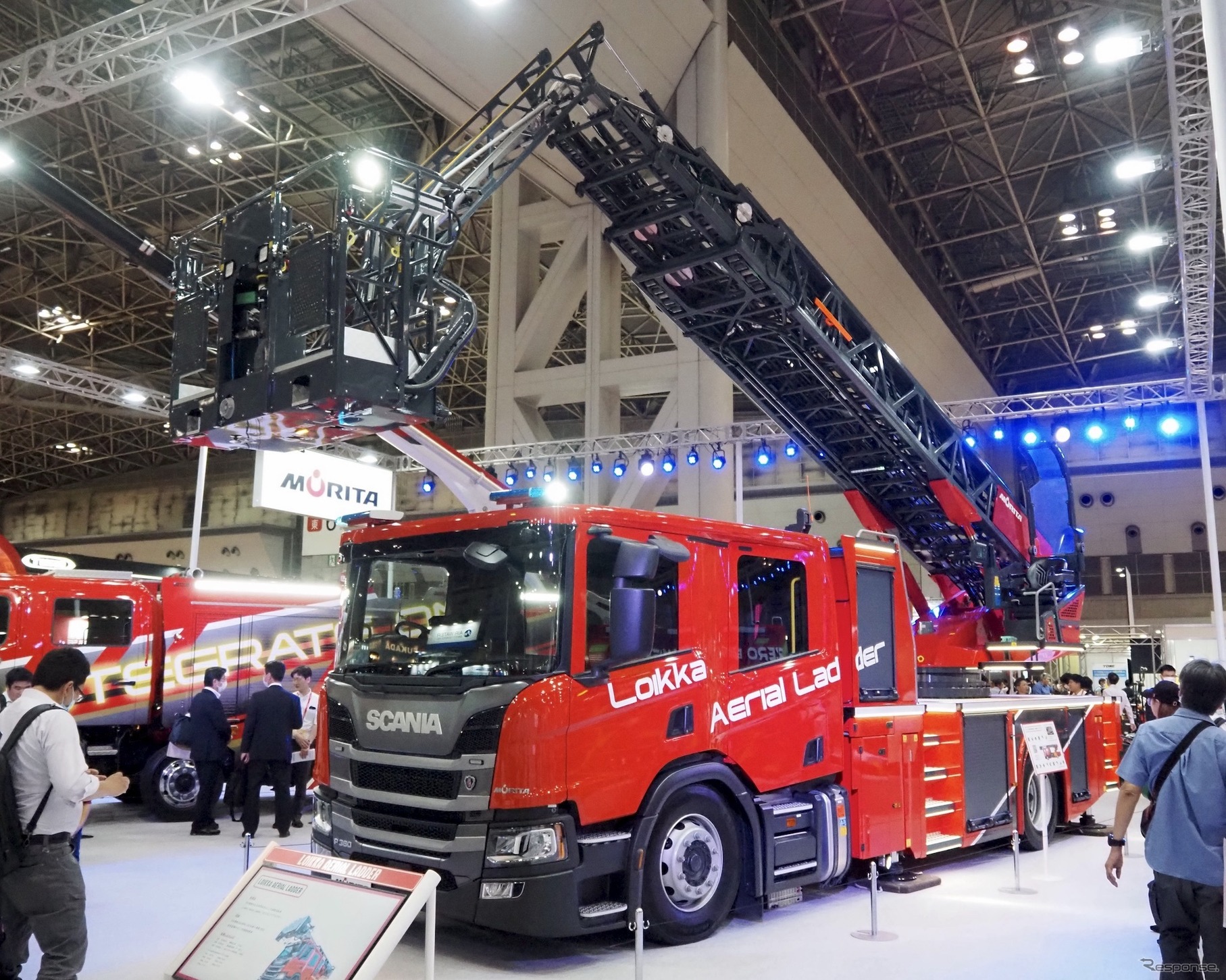 モリタLoikka Aerial Ladder（東京国際消防防災展2023）