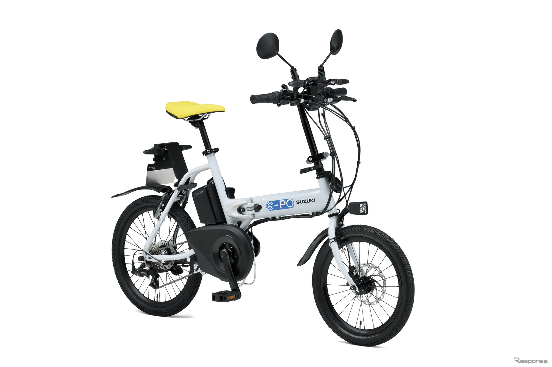 e-PO（イーポ）は見た目が自転車だが、モペッドとしてフル電動バイクにもなる。