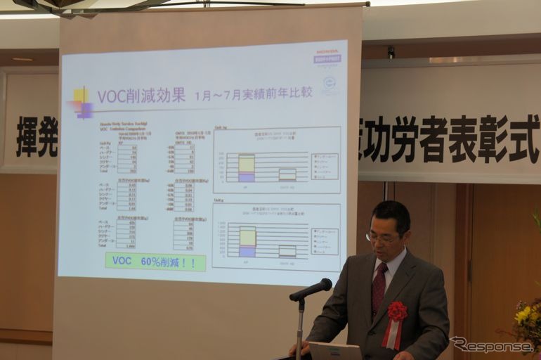 VOC対策功労者表彰でホンダボディサービス栃木が受賞