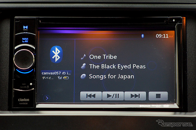 Bluetoothオーディオは便利。CD/DVDドライブはあるが、リッピング機能は有していないので、音楽を堪能するためにはスマートフォンが必須といえる。