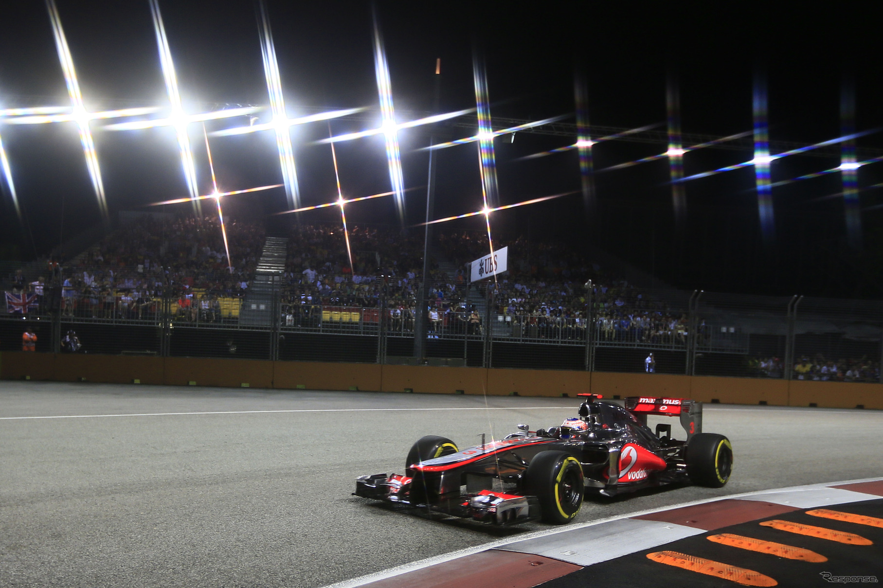 マクラーレンのジェンソン・バトンは予選4位（2012年シンガポールGP）
