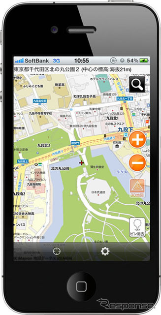 地図マピオン iPhoneアプリ版