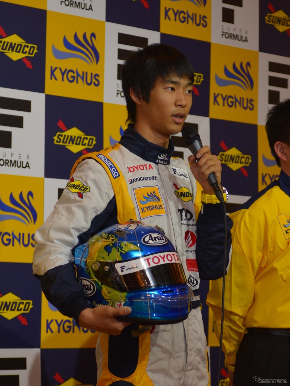 2013年スーパーフォーミュラ参戦、チーム キグナス スノコ 7号車ドライバー 平川・亮選手