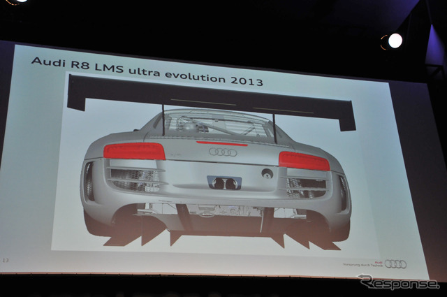 アウディR8 LMS 2013年モデル、テスト走行は順調な仕上がり