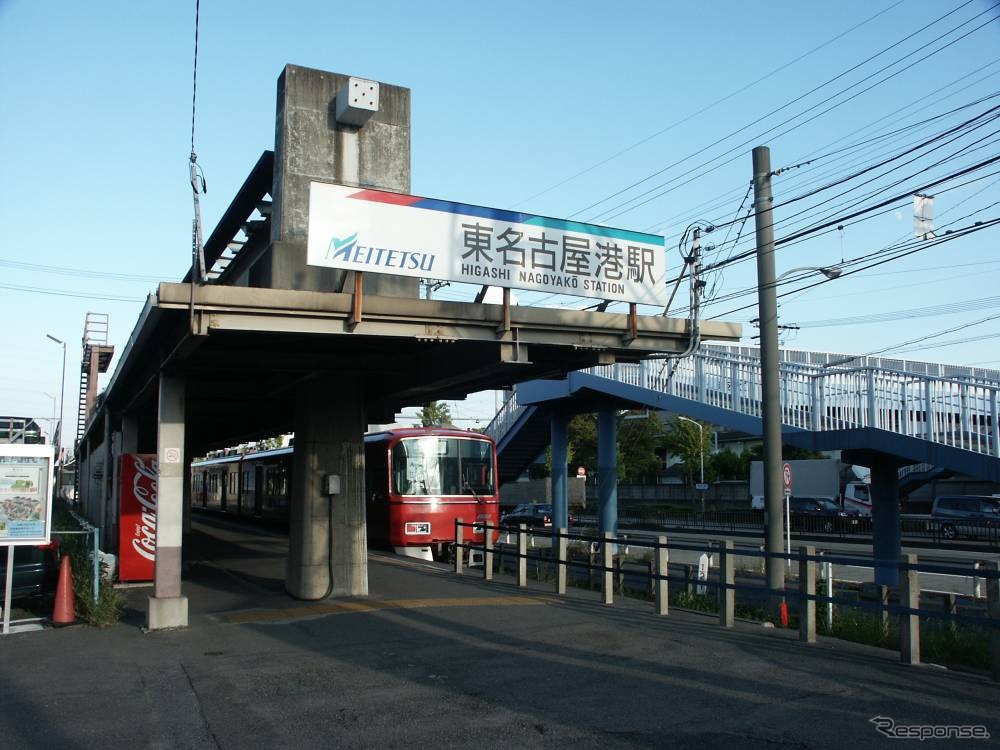 築港線の東名古屋港駅。