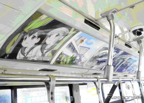 国際興業・アニメ「ヤマノススメ」ラッピングバス