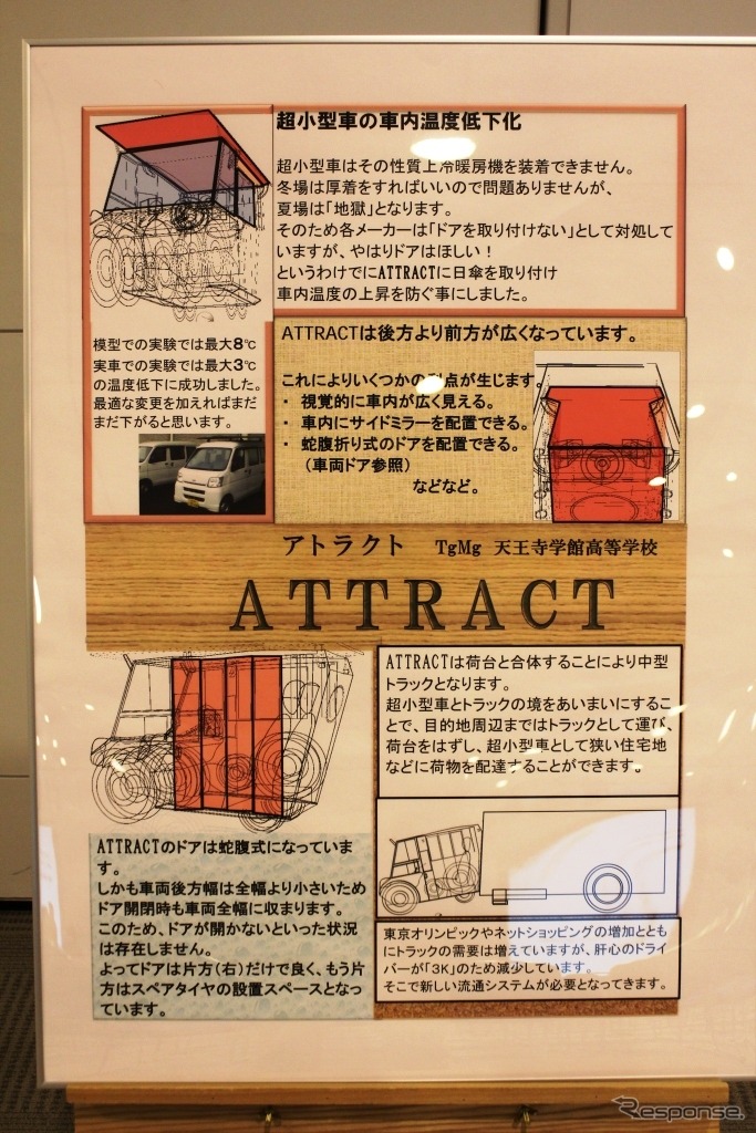 優秀賞：天王寺学館高等学校　チーム名TgMg　ATTRAC