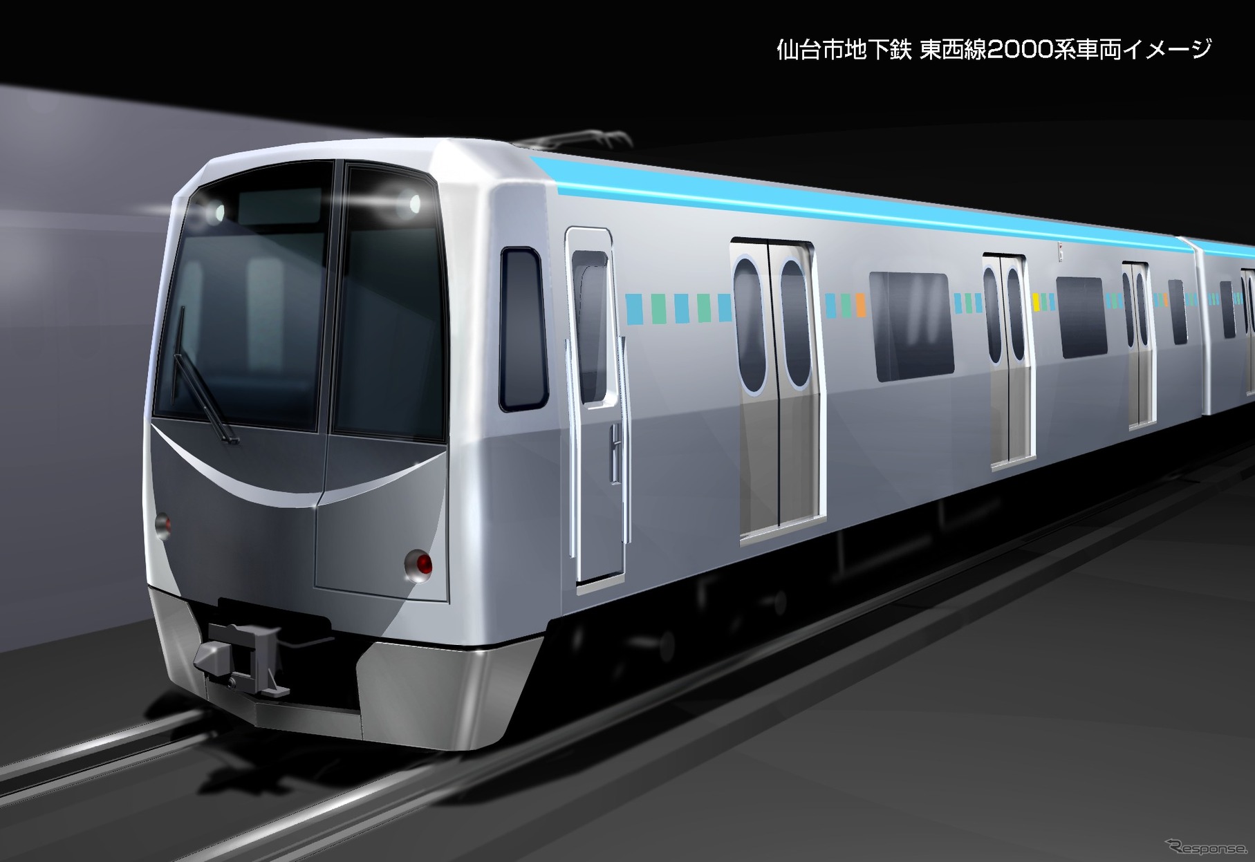 東西線に導入される予定の2000系。リニアモーター式の地下鉄車両となる。