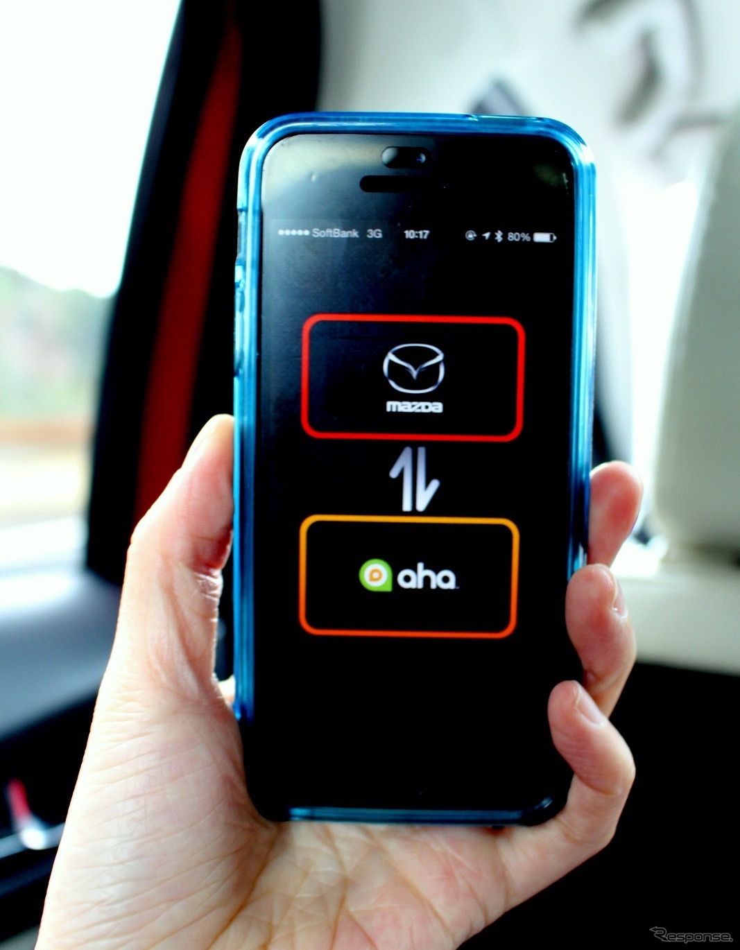 Ahaラジオのアプリをインストールしたスマートフォンをマツダ コネクトと連携する