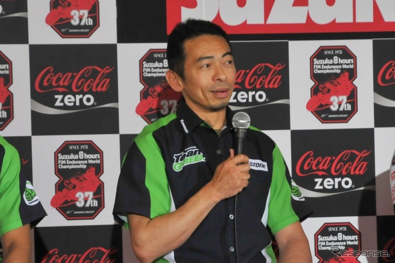 チームグリーンで全日本ロードレース（JSB1000）に参戦している柳川明選手