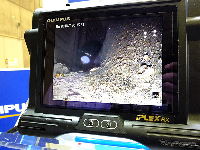 オリンパスは工業用ビデオスコープ IPLEXシリーズを展示