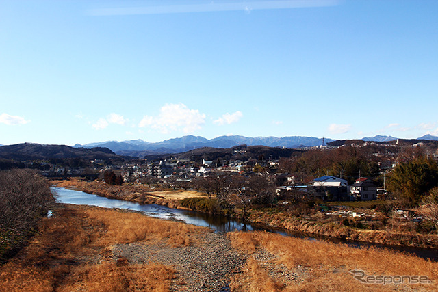 秩父連山を愛でながら……