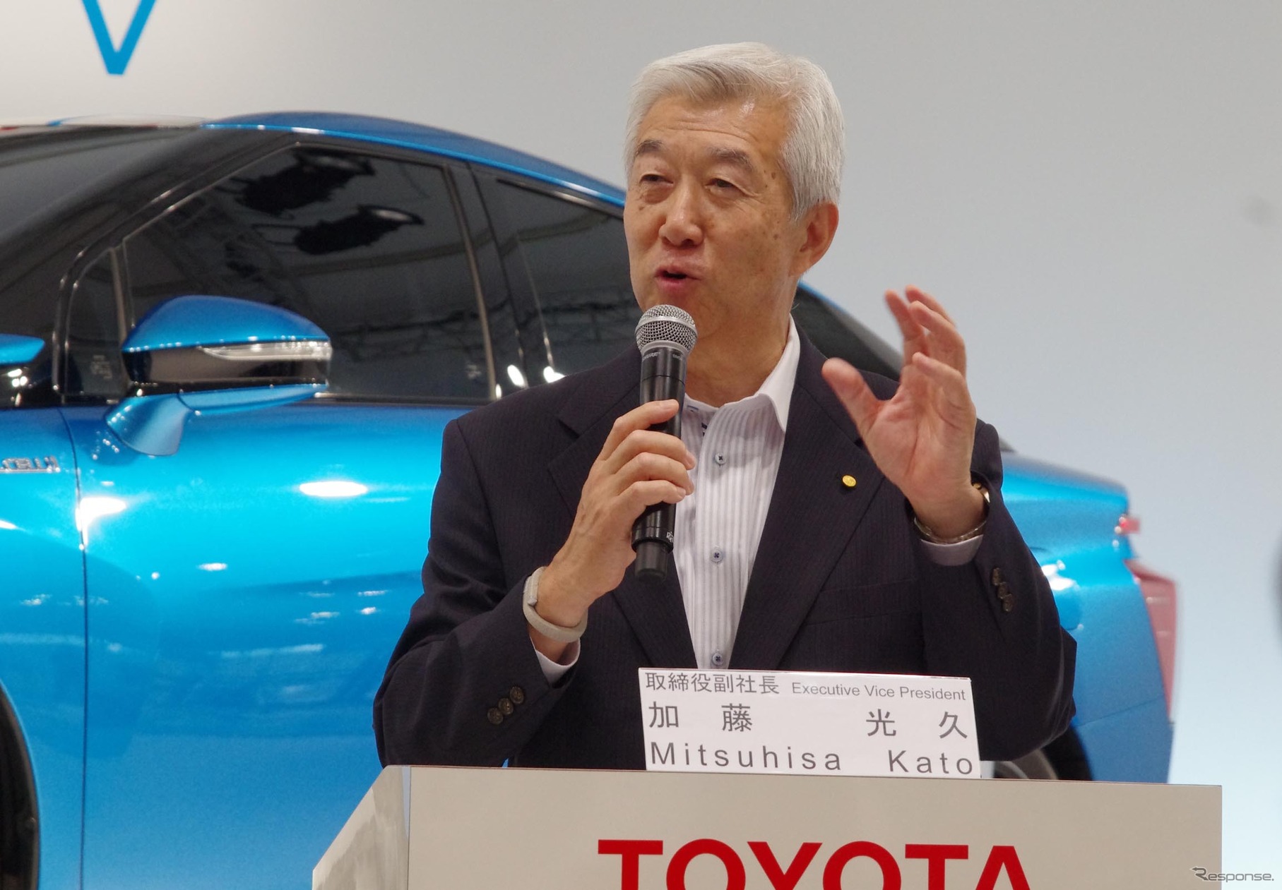 トヨタ自動車 加藤光久副社長（トヨタ FCVセダン 発表会）