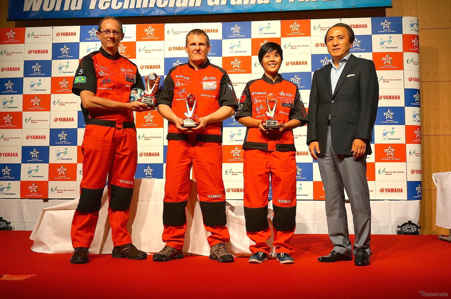 ヤマハ ワールドテクニシャンGP 2014 CSアワード受賞者