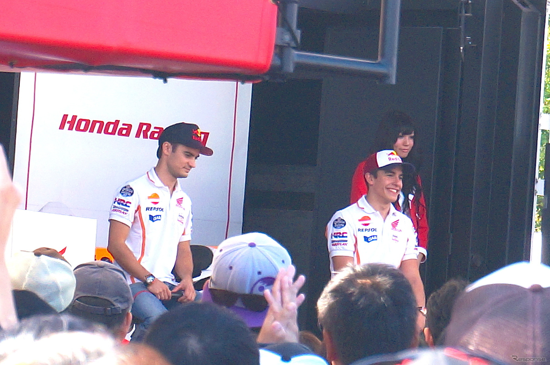 左からダニ・ペドロサ選手、マルク・マルケス選手（MotoGP 日本GP）