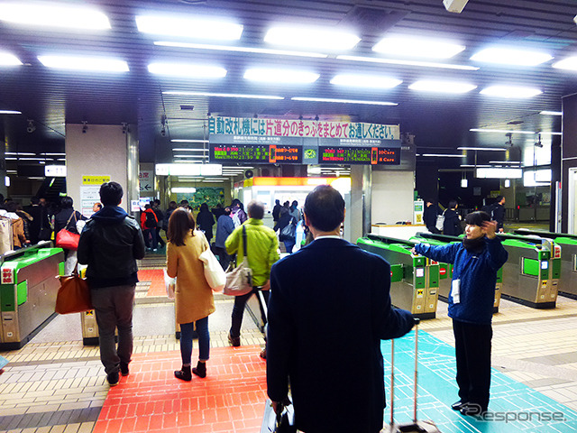上越新幹線と在来線が接続する越後湯沢駅