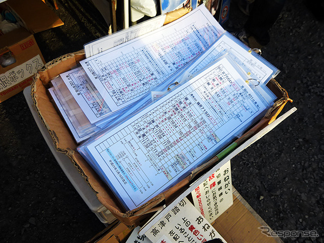 わたらせ渓谷鐵道の部品販売コーナー（2014 東武ファンフェスタ）