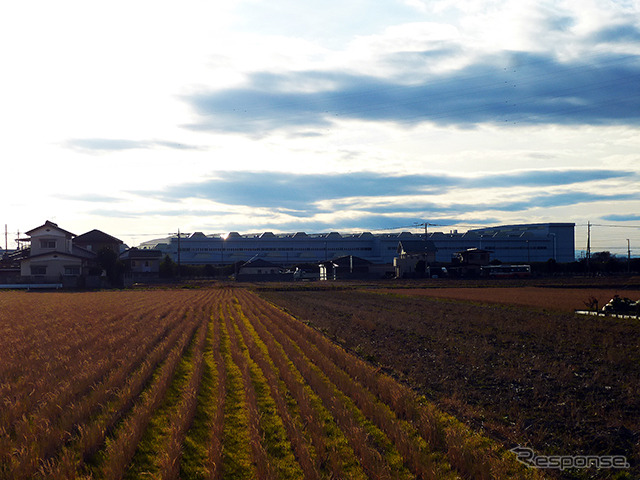 田畑のなかにひっそりとある南栗橋車両管区（2014 東武ファンフェスタ）