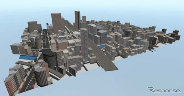 3D 都市モデルデータのイメージ