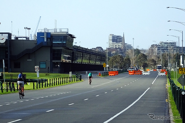 F1オーストラリアグランプリ開催時にサーキットに変わるアルバート・パーク（Albert Park）