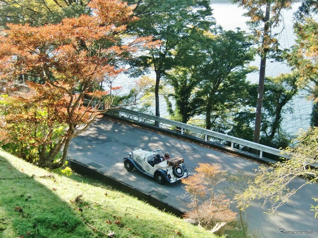 MG TDと芦ノ湖