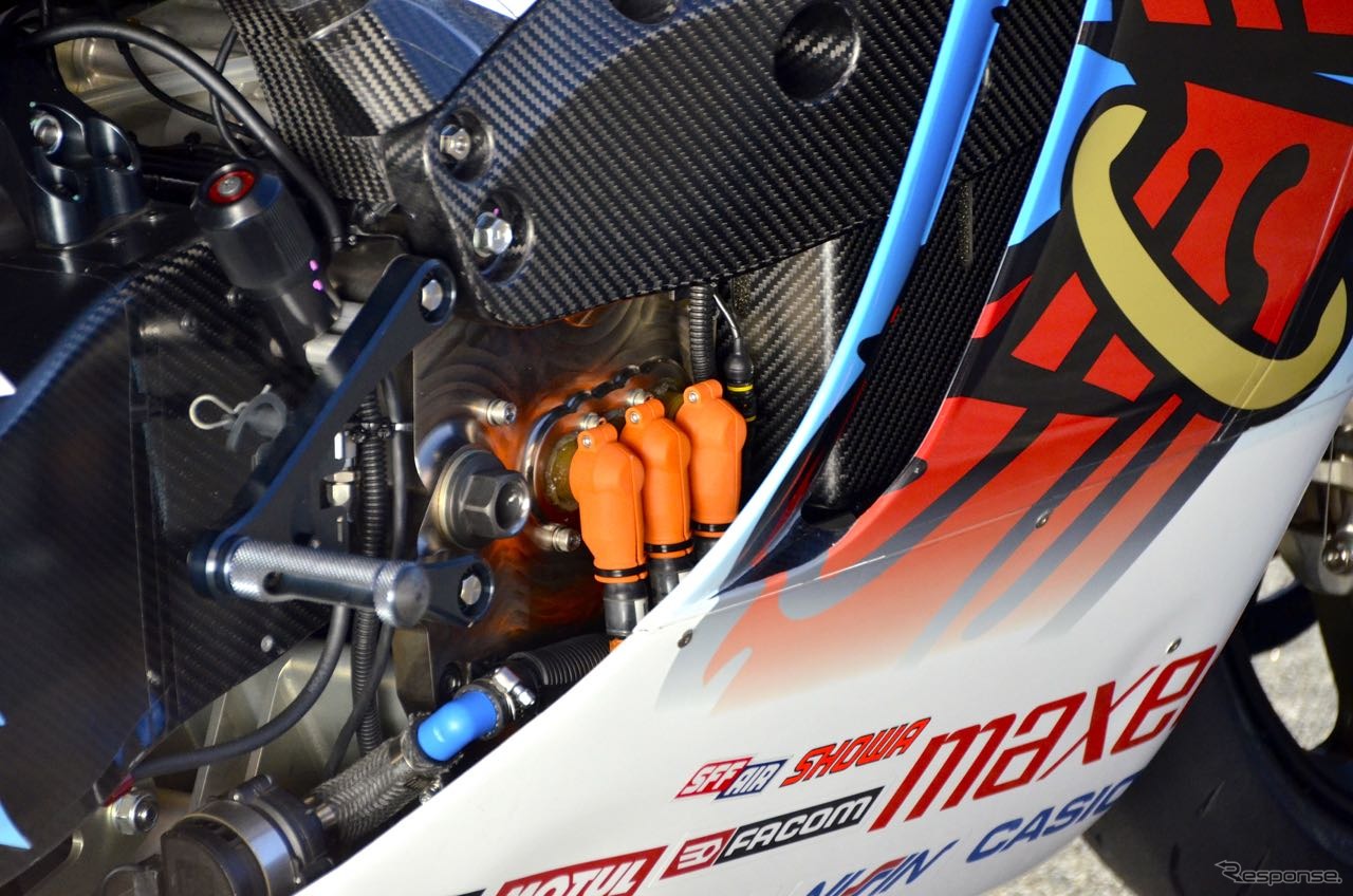 2015マン島TTレース TT Zero Challengeクラス優勝車、TEAM 無限の神電 四(SHINDEN YON）。
