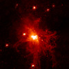 NGC 6240 の巨大な電離ガスの詳細構造を写し出したHα 輝線画像