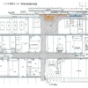ソシオ流通センター駅の周辺整備計画図。長さ70mのホームと駅舎などが整備される。