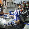 ソユーズ宇宙船シミュレーション訓練を行う大西宇宙飛行士