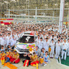 台湾 四輪車生産累計30万台記念式典