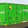 J-TRECが開発した「31ft三方開きコンテナ」のイメージ。扉を全て閉めた状態だと普通のコンテナにしか見えない。
