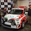 「圭 rally project」全日本ラリー選手権参戦発表会。竹岡圭さん（左）は「長年の夢だった」と語る