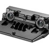 デンソーが開発した超小型ステレオカメラ。製品サイズ：幅125mm(カメラ幅：80mm)×高さ35mm×奥行き85mm